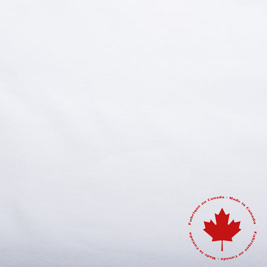 Molleton à survêtement 15 oz- Canadien - Blanc