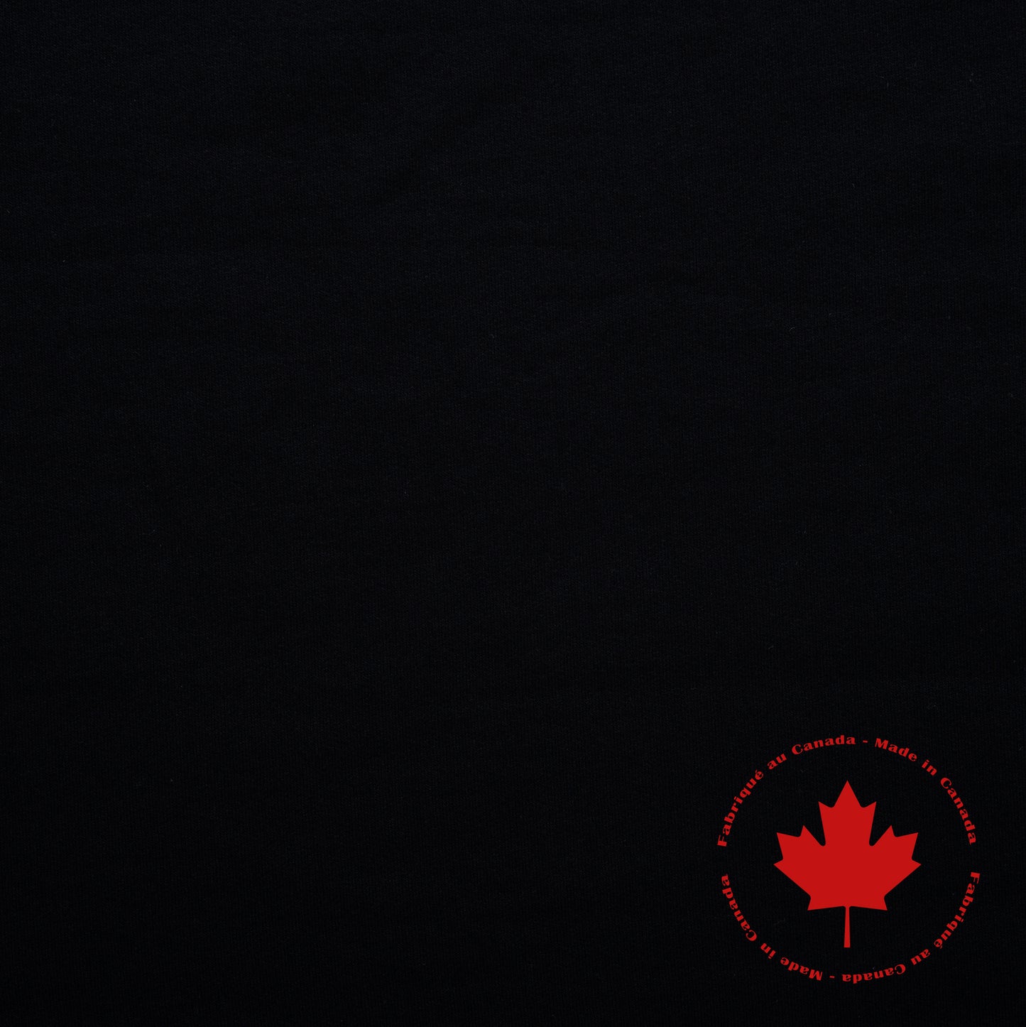 Molleton à survêtement 15 oz- Canadien - Noir