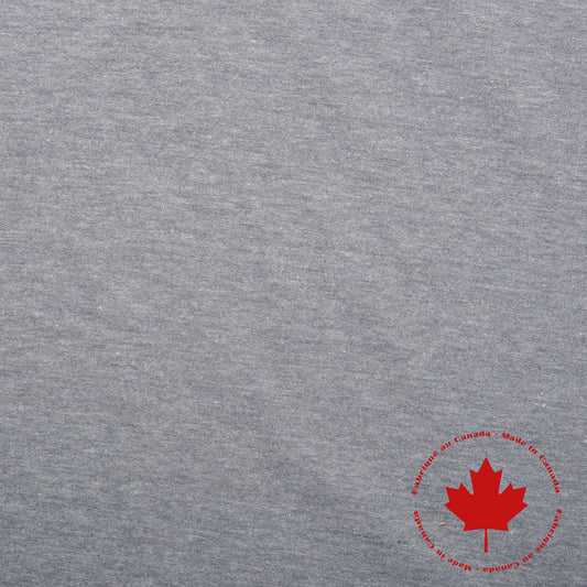 French terry - Canadian - Pale mixed gray