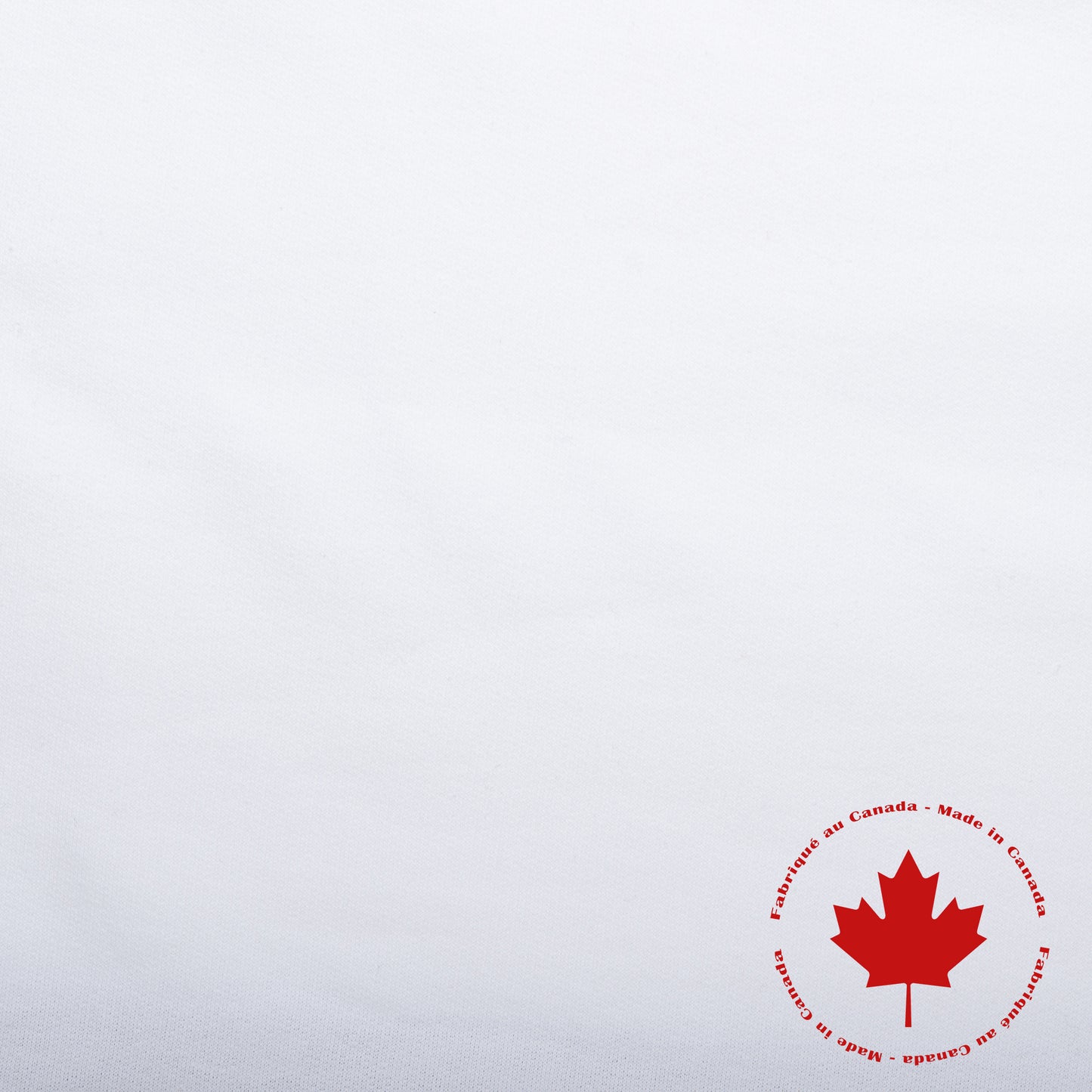 15 oz Jogging Fleece - Canadian - White