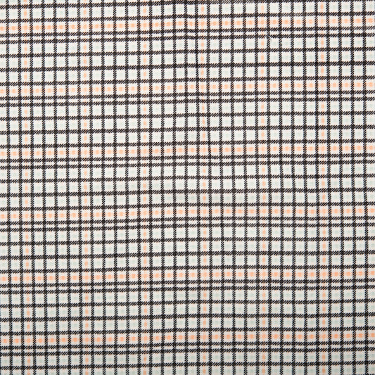 Checked knit - LÉO - Checks - Black / Aqua / Peach