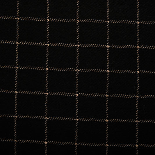 Sweater knit - ARBIA - Checks - Black / Coffee