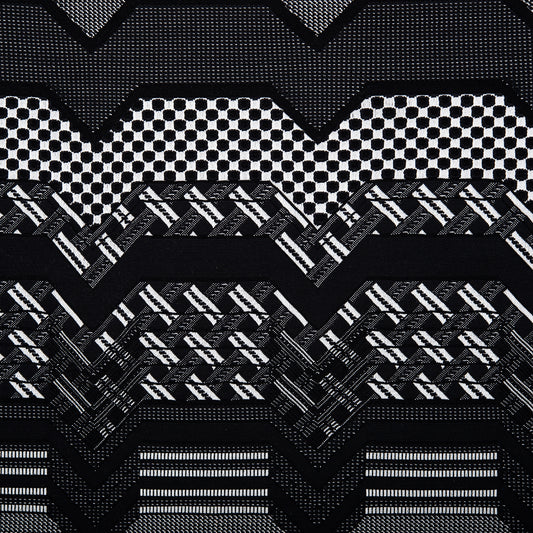 Textured knit - LÉA - Geometric - Black