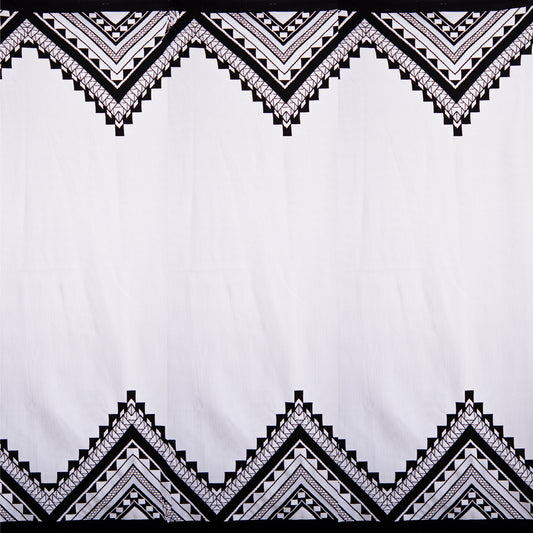 Tricot texturé - LÉA - Triangles - Noir / Blanc