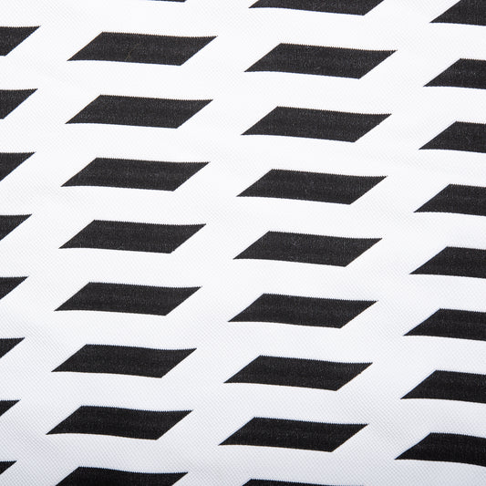 Textured knit - LÉA - Geometric - Black / White