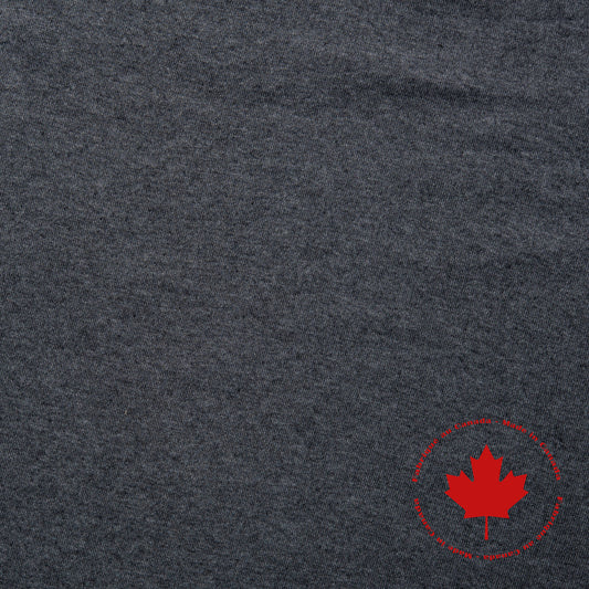 Tricot côtelé tubulaire - Canadien - Charbon