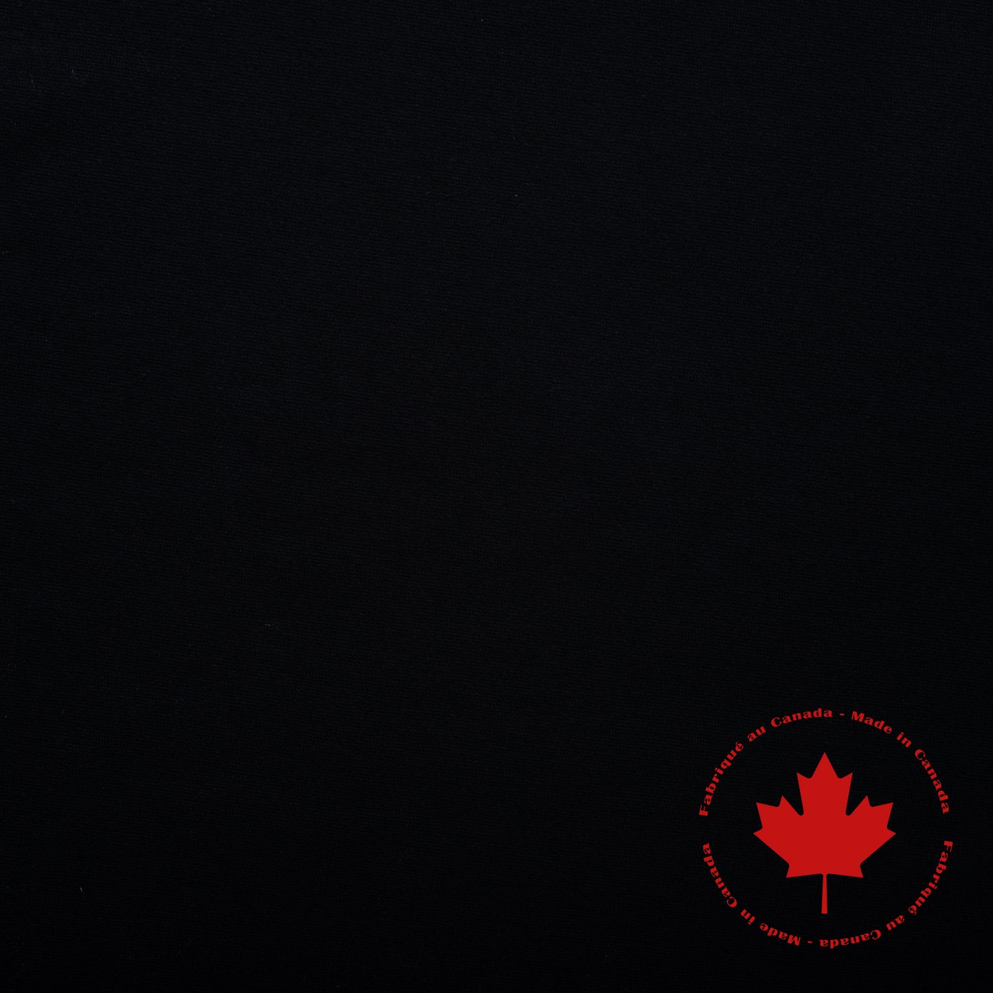 Tricot côtelé tubulaire 1 x 1 - Canadien - Noir