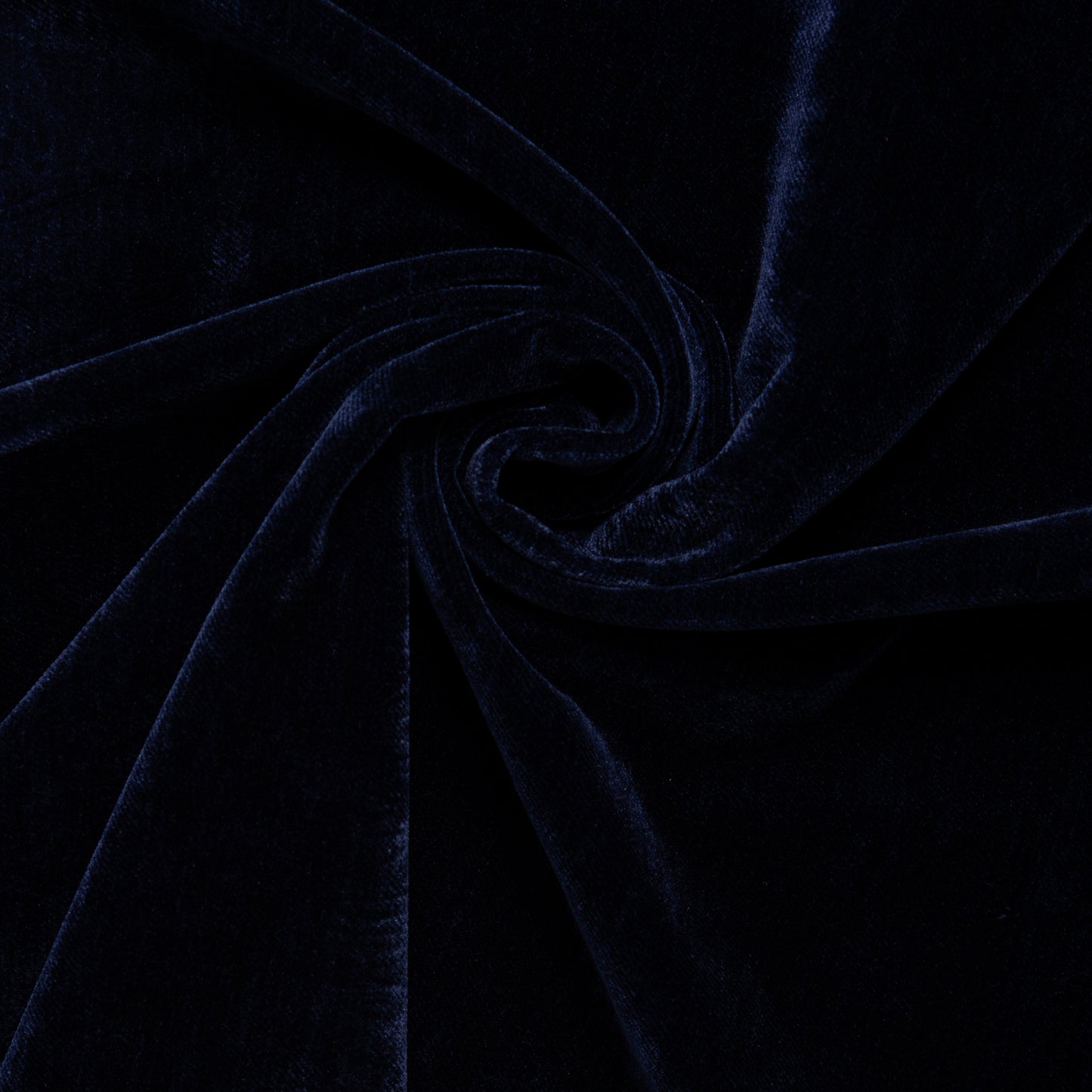 Long stretchy down velvet with crepe backing - GLORIA - Navy