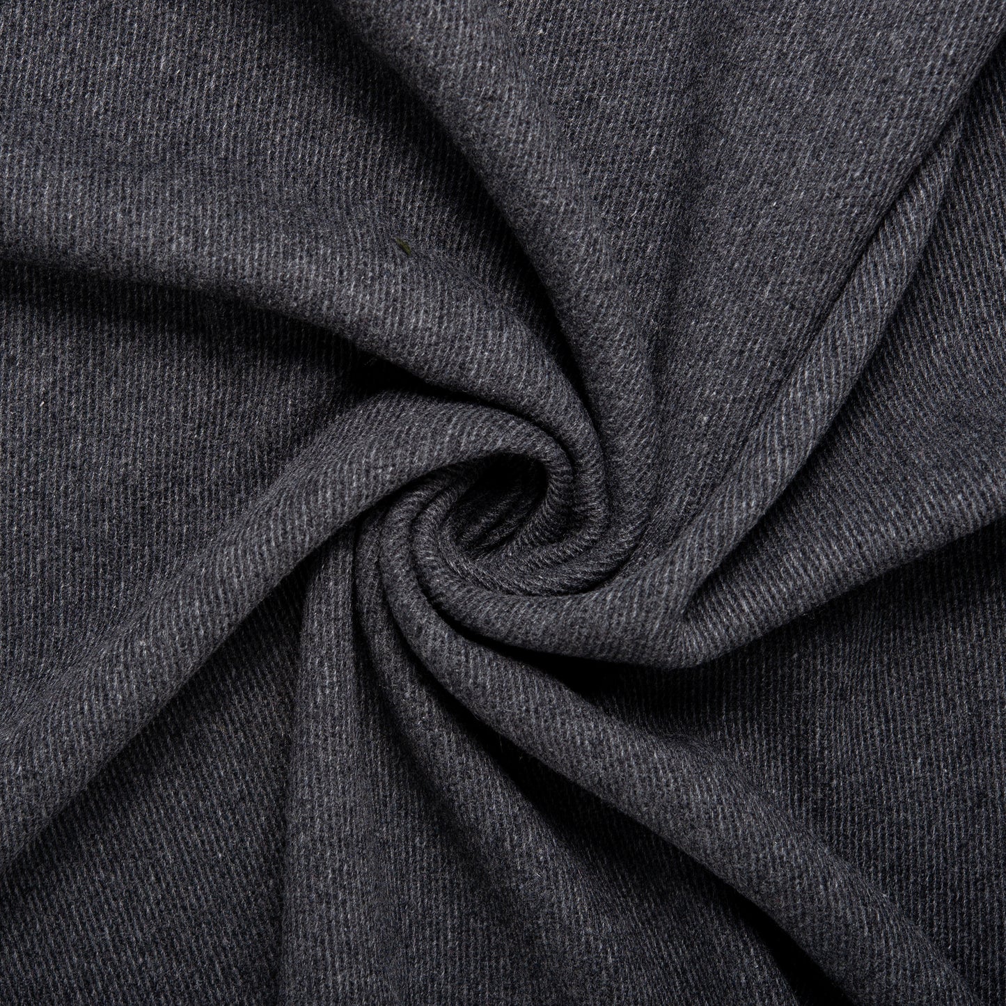 Textured wool - ITALIANO - Micro rib twill - Dark gray